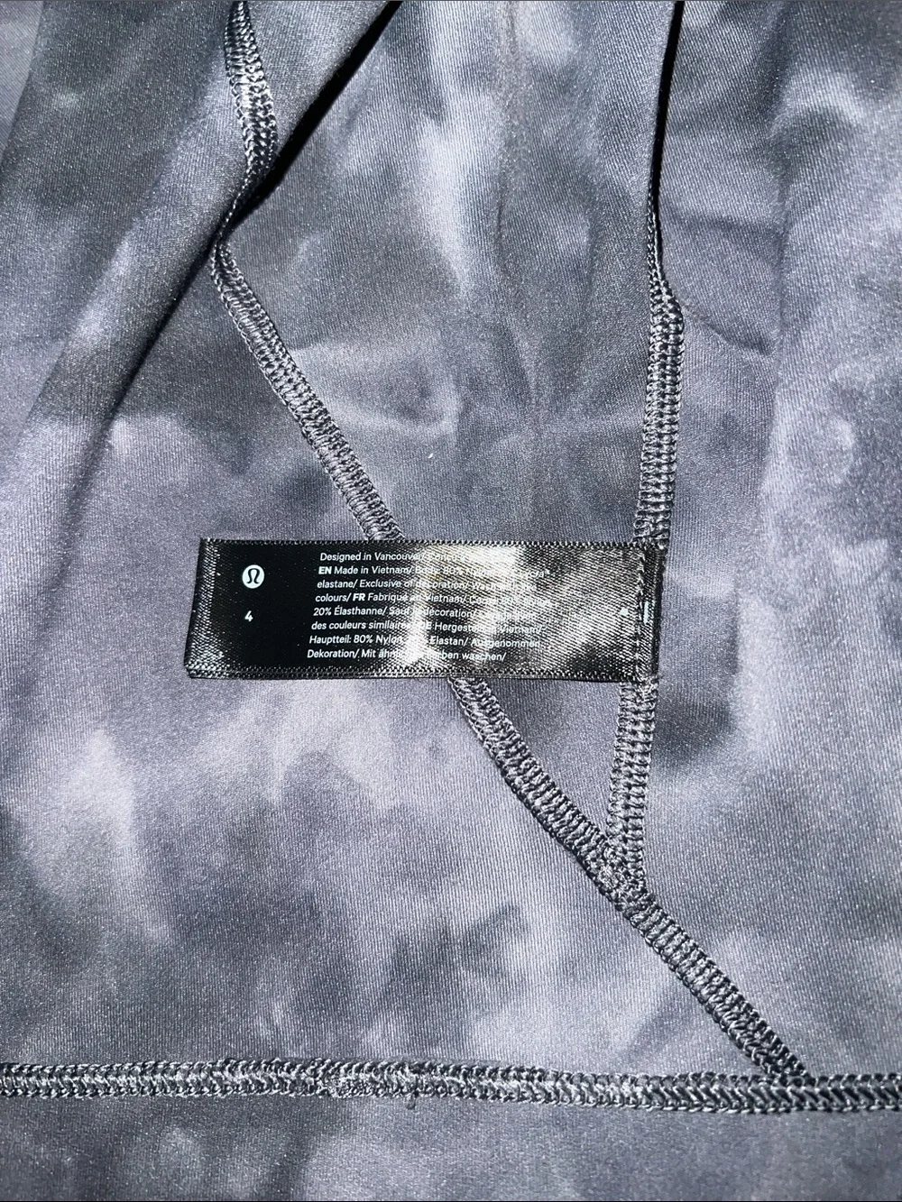 Lululemon Align T-Shirt Diamond Dye Pitch Grey Graphite Grey